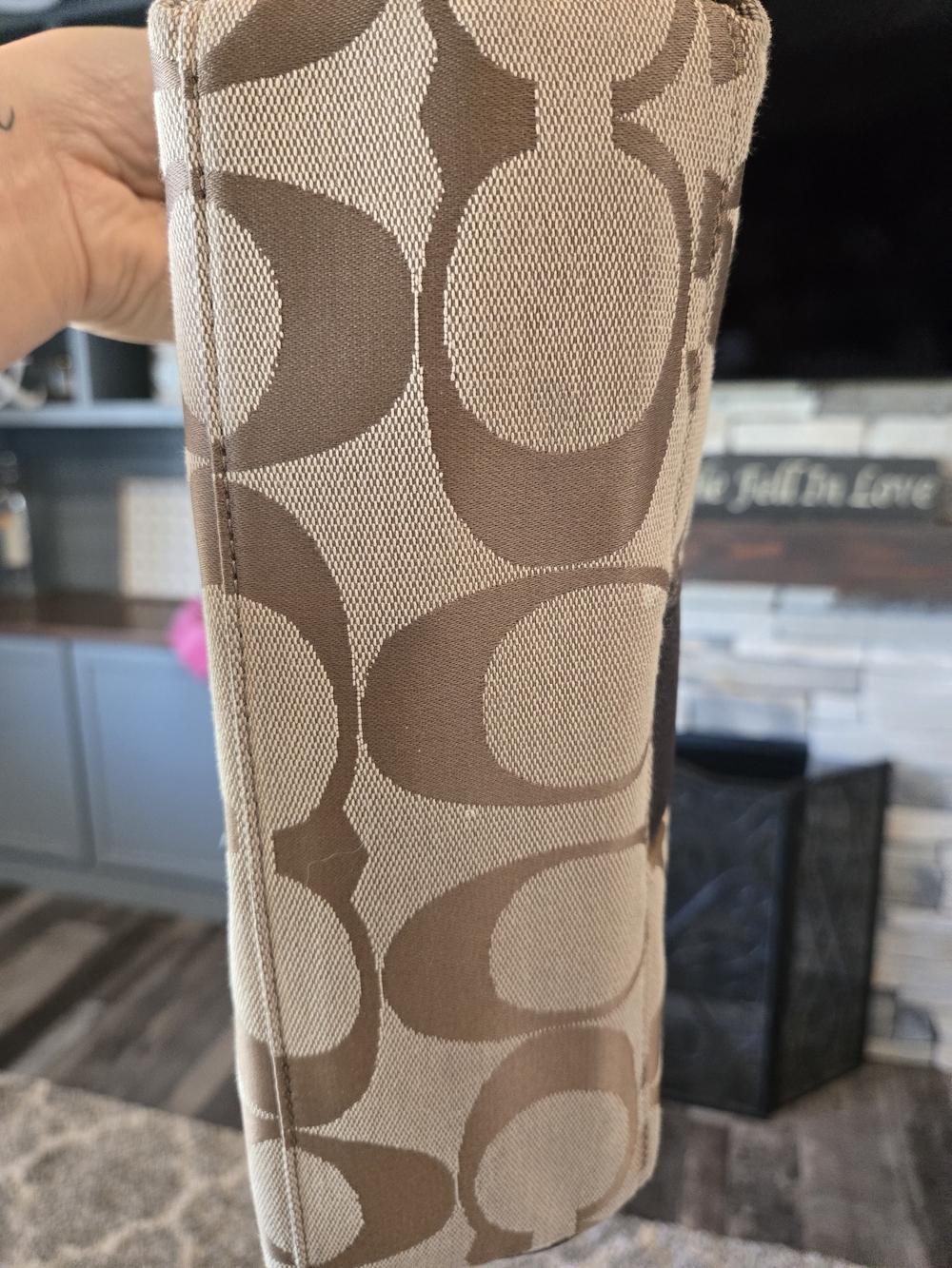 Coach Signature Canvas Tote Bag in Brown - Picture 5 of 12